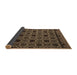 Sideview of Abstract Brown Modern Rug, abs4362brn