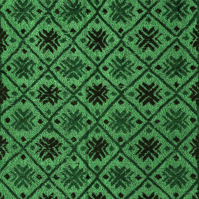 Abstract Green Modern Rug, abs4362grn