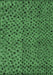 Machine Washable Abstract Emerald Green Modern Area Rugs, wshabs4363emgrn