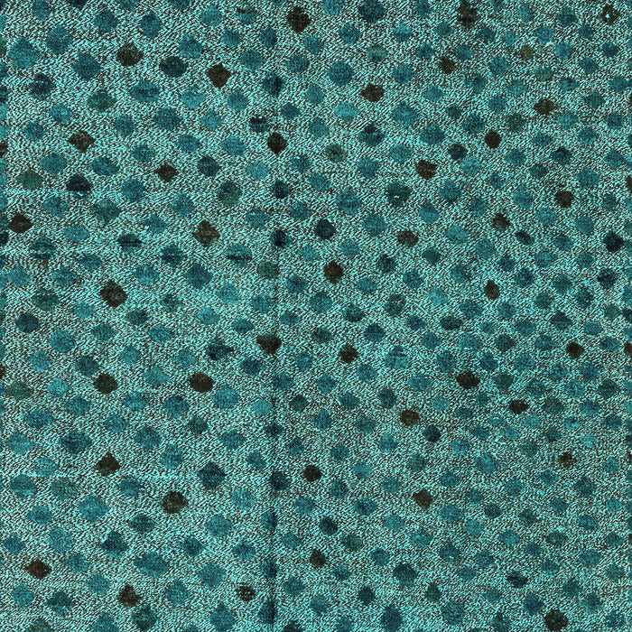Machine Washable Abstract Turquoise Modern Area Rugs, wshabs4363turq