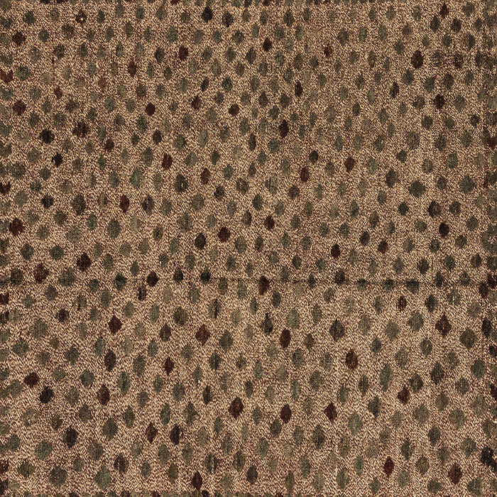 Square Abstract Brown Modern Rug, abs4363brn