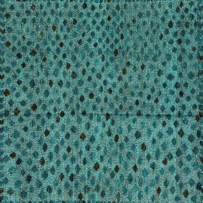 Square Abstract Turquoise Modern Rug, abs4363turq