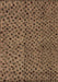 Machine Washable Abstract Brown Modern Rug, wshabs4363brn