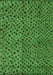 Machine Washable Abstract Green Modern Area Rugs, wshabs4363grn