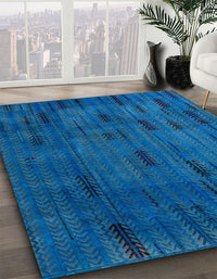 Abstract Blue Persian Rug, abs4364