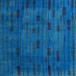 Square Machine Washable Abstract Blue Rug, wshabs4364