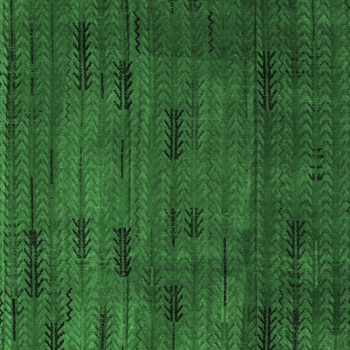 Machine Washable Persian Emerald Green Bohemian Area Rugs, wshabs4364emgrn