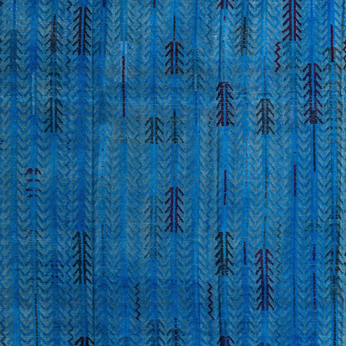 Machine Washable Abstract Blue Rug, wshabs4364