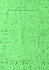 Abstract Emerald Green Modern Rug, abs4365emgrn