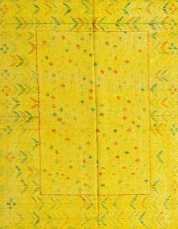 Abstract Deep Yellow Modern Rug, abs4365