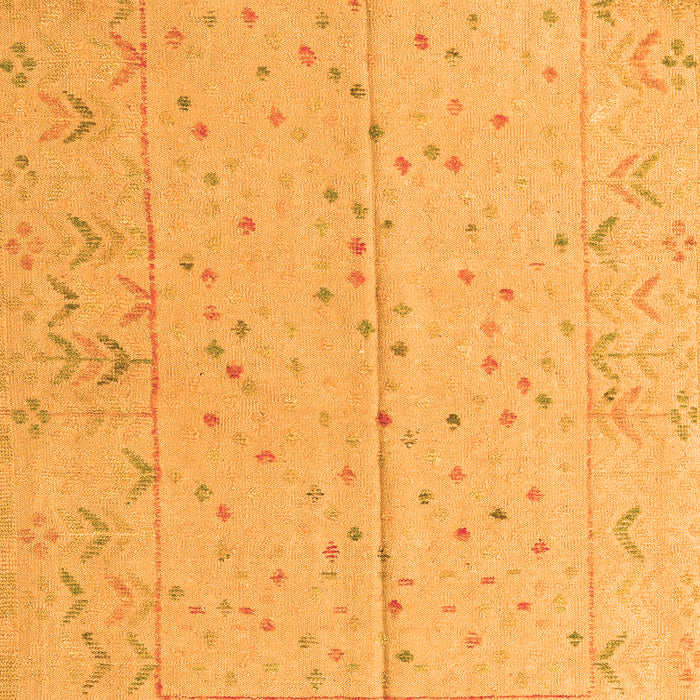 Machine Washable Abstract Orange Modern Area Rugs, wshabs4365org