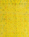 Machine Washable Abstract Deep Yellow Rug, wshabs4365