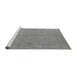 Sideview of Machine Washable Abstract Gray Modern Rug, wshabs4365gry