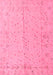 Machine Washable Abstract Pink Modern Rug, wshabs4365pnk