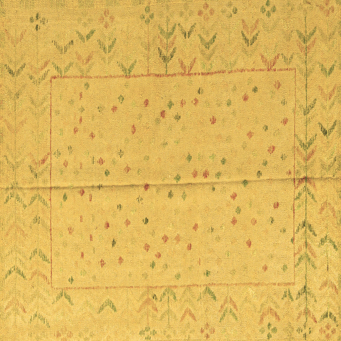 Square Abstract Brown Modern Rug, abs4365brn