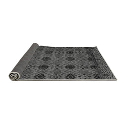 Sideview of Abstract Gray Modern Rug, abs4366gry