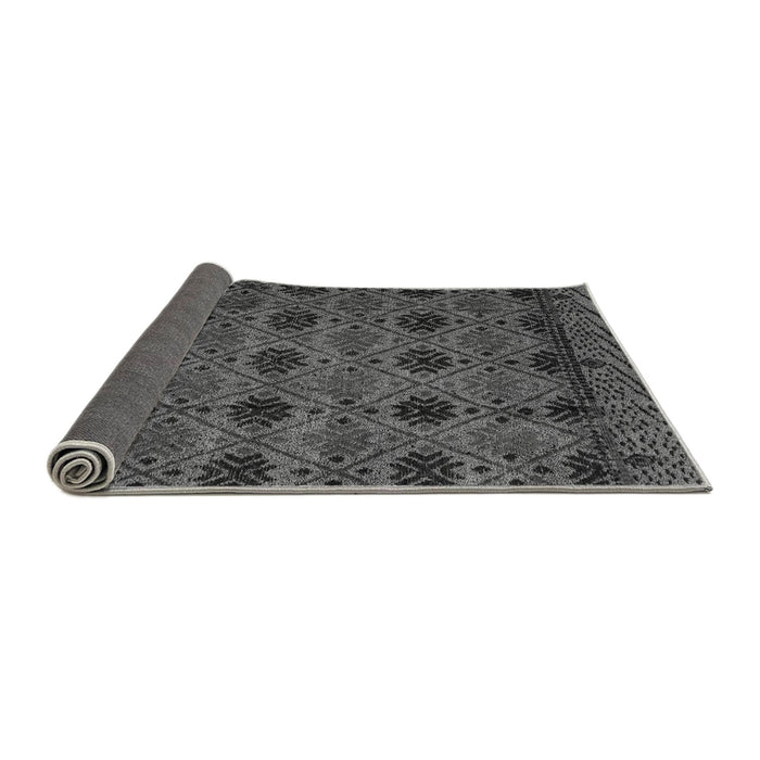 Sideview of Abstract Gray Modern Rug, abs4366gry