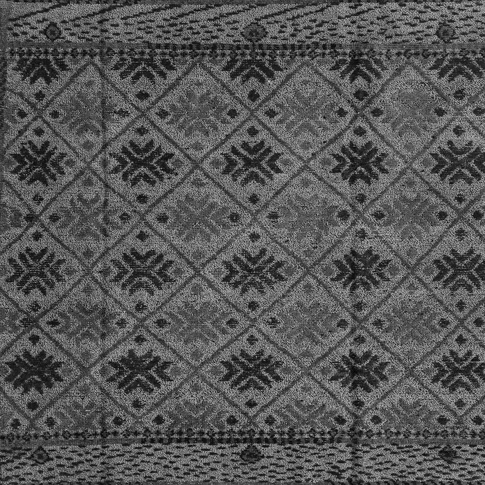 Square Machine Washable Abstract Gray Modern Rug, wshabs4366gry