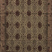 Square Abstract Brown Modern Rug, abs4366brn