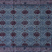 Square Abstract Slate Blue Grey Modern Rug, abs4366