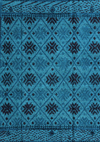 Abstract Light Blue Modern Rug, abs4366lblu