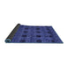 Sideview of Abstract Blue Modern Rug, abs4366blu