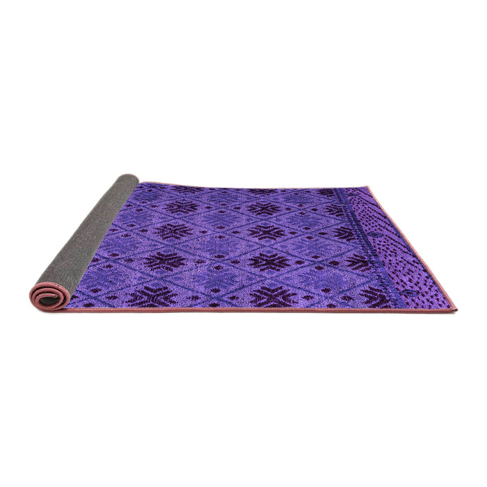 Sideview of Abstract Purple Modern Rug, abs4366pur
