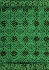 Abstract Green Modern Rug, abs4366grn