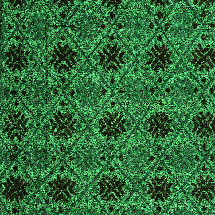 Abstract Green Modern Rug, abs4366grn