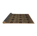 Sideview of Abstract Brown Modern Rug, abs4366brn