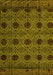 Abstract Yellow Modern Rug, abs4366yw