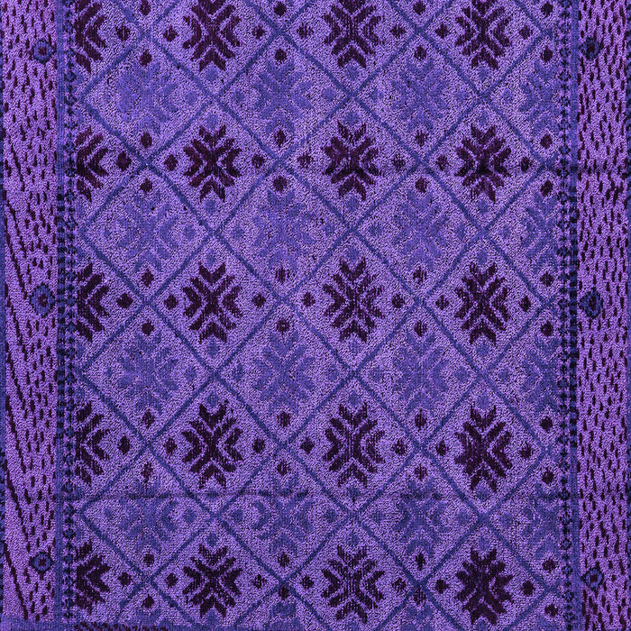 Square Abstract Purple Modern Rug, abs4366pur