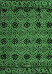 Abstract Emerald Green Modern Rug, abs4366emgrn