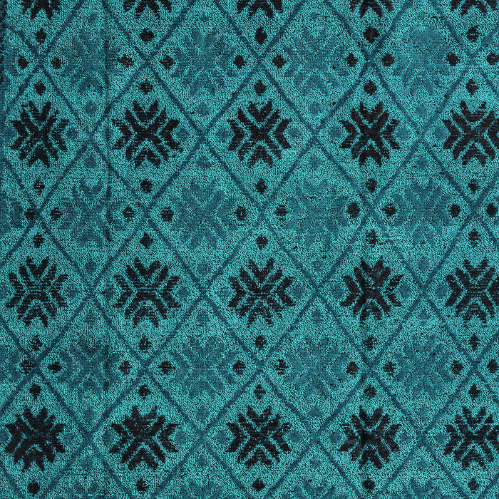 Machine Washable Abstract Turquoise Modern Area Rugs, wshabs4366turq