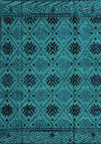 Abstract Turquoise Modern Rug, abs4366turq