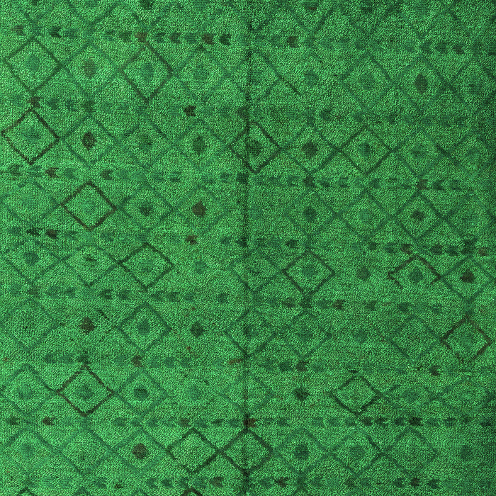 Machine Washable Abstract Green Modern Area Rugs, wshabs4367grn