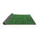 Sideview of Abstract Emerald Green Modern Rug, abs4367emgrn