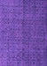 Machine Washable Abstract Purple Modern Area Rugs, wshabs4367pur