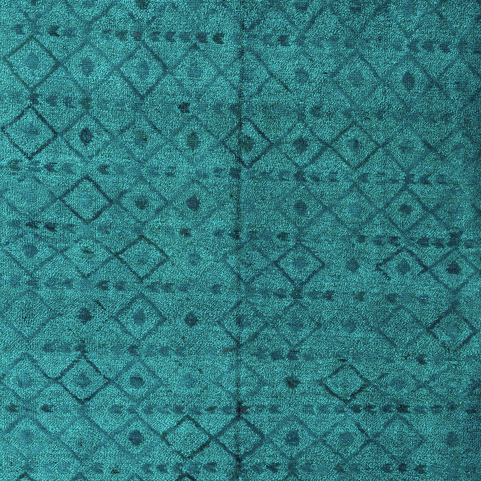 Machine Washable Abstract Turquoise Modern Area Rugs, wshabs4367turq