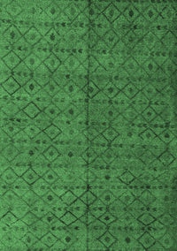 Abstract Emerald Green Modern Rug, abs4367emgrn