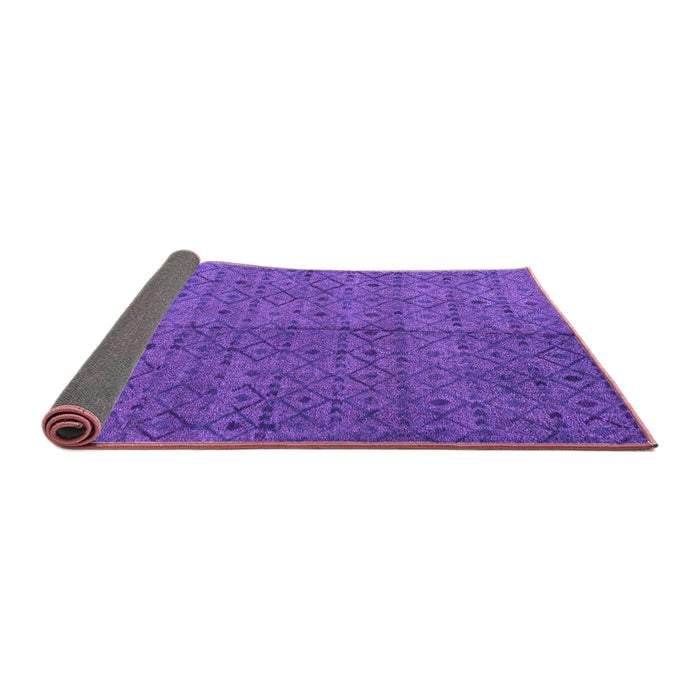 Sideview of Abstract Purple Modern Rug, abs4367pur