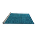 Sideview of Machine Washable Abstract Light Blue Modern Rug, wshabs4367lblu