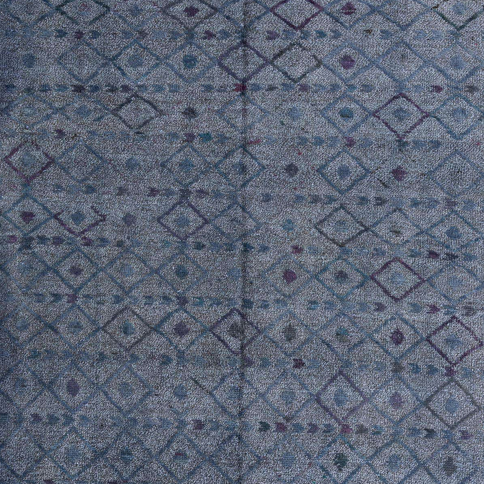 Machine Washable Abstract Slate Blue Grey Blue Rug, wshabs4367