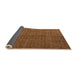 Sideview of Abstract Orange Modern Rug, abs4367org