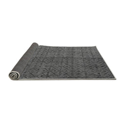 Sideview of Abstract Gray Modern Rug, abs4367gry
