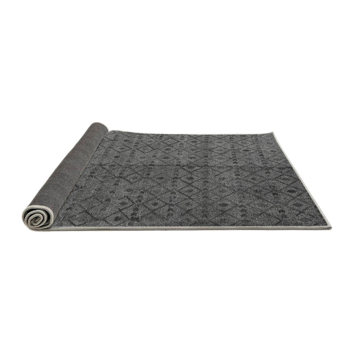 Sideview of Abstract Gray Modern Rug, abs4367gry