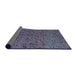 Sideview of Abstract Plum Purple Modern Rug, abs4368