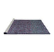 Sideview of Machine Washable Abstract Plum Purple Rug, wshabs4368