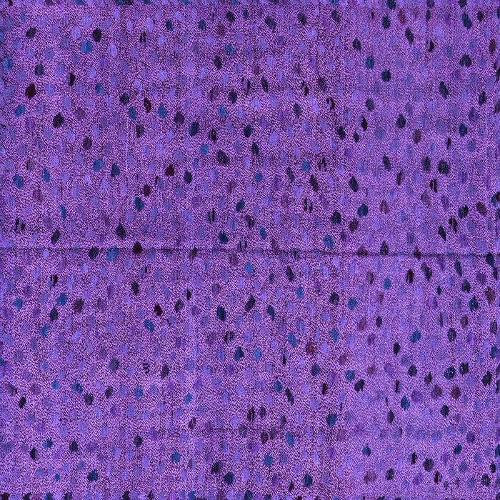 Square Machine Washable Abstract Purple Modern Area Rugs, wshabs4368pur