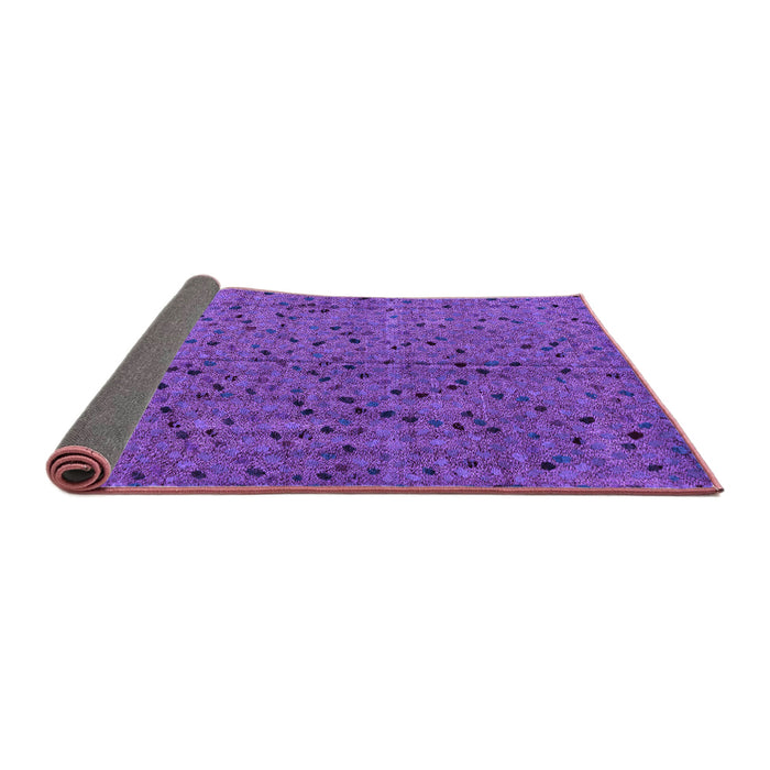 Sideview of Abstract Purple Modern Rug, abs4368pur